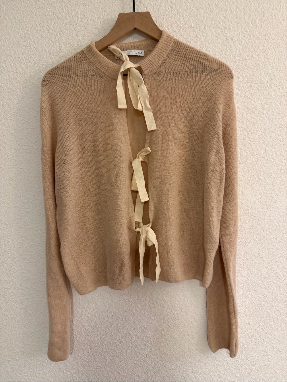 Zara Tie-Front Knit Cardigan